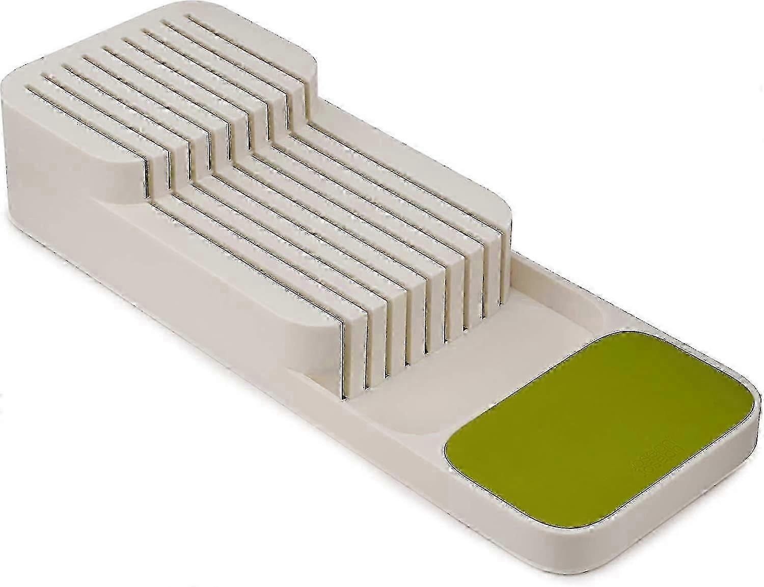 Drawer Knife Rack, Kitchen Knife Storage - Plastic, Whitec p