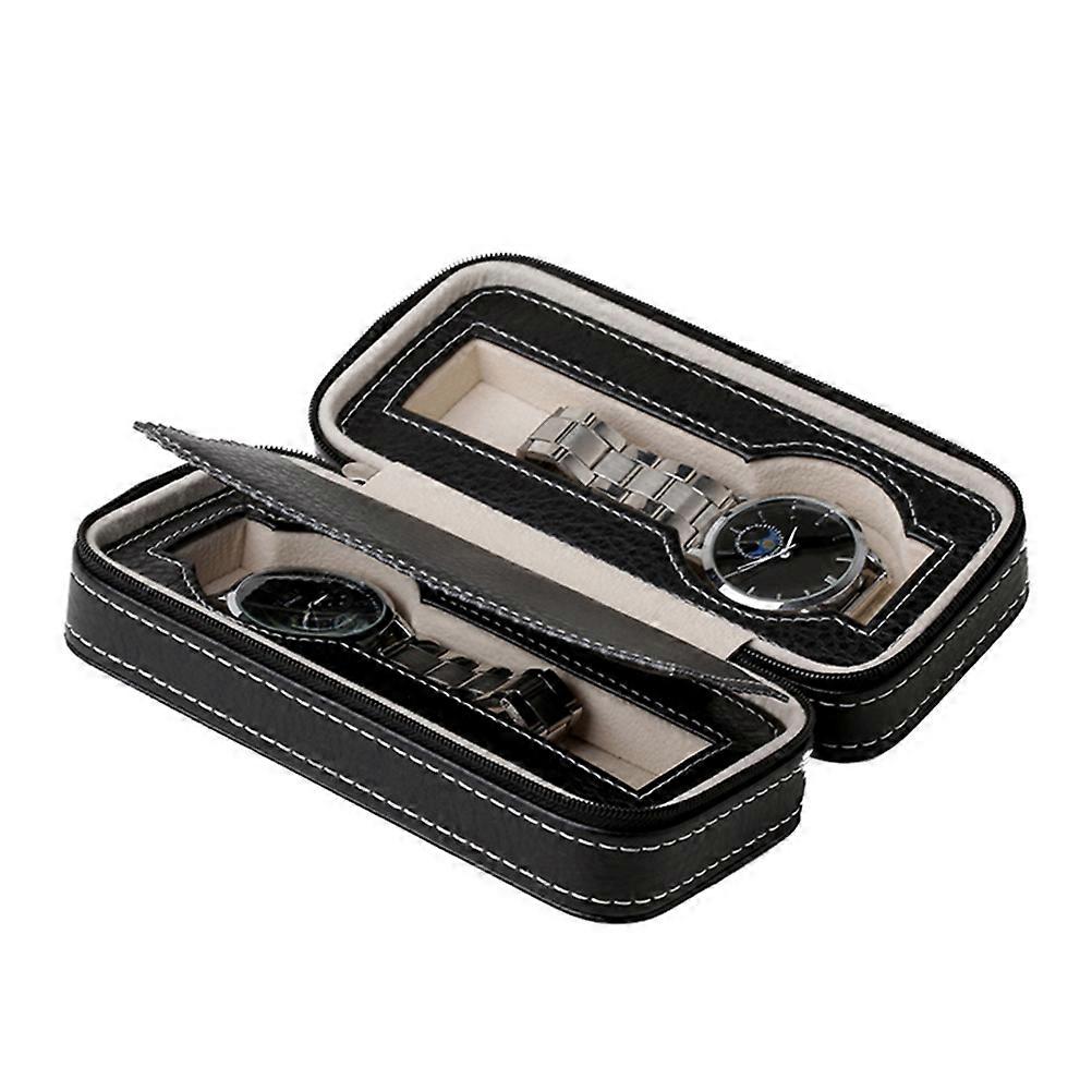 It sounds like you're describing a product listing or title for a **zippered watch holder organizer**. If you're looking to refine or optimize this
