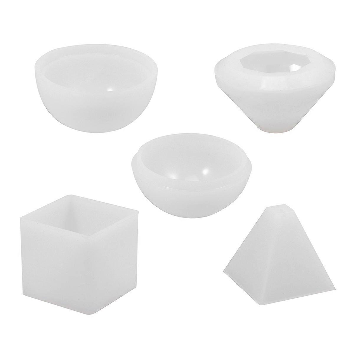 Soap Making Mold Silicone Epoxy Resin Casting Molds Diy Projects Fondant Making Party Craft Enthusiasts White 4Pcs