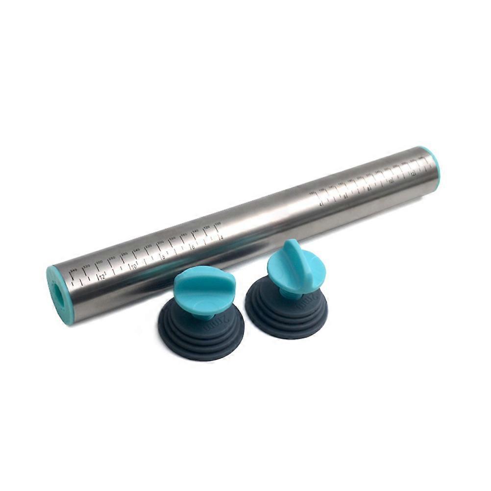 Adjustable Thickness Rolling Pin Certified Satin Brushed Finish Cooking Baking Tool 1Pcs