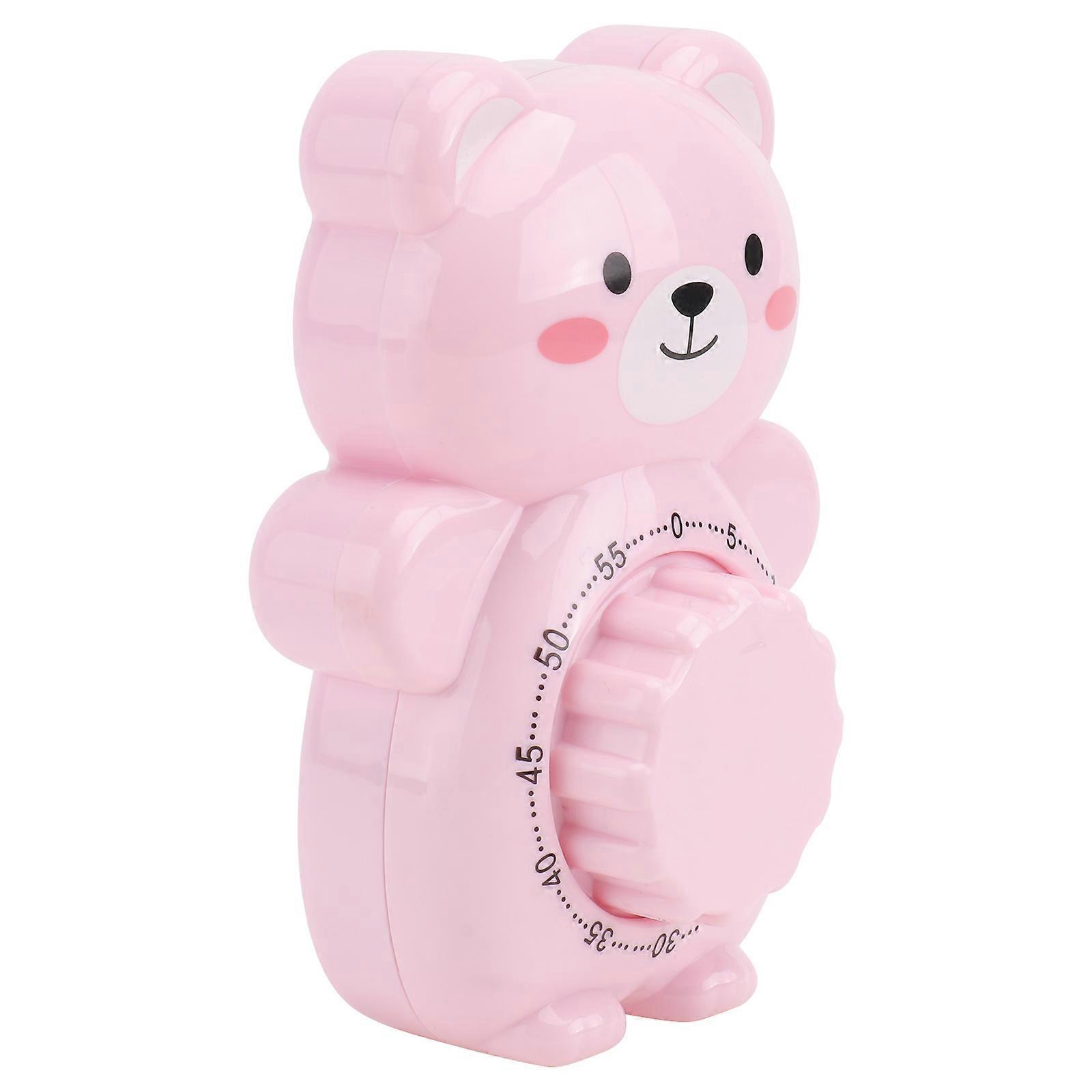 Bear Shaped Mechanical Timer for Kitchen & Study – Analog Countdown Reminder with Loud Alarm for Baking, Cooking & Learning – Ideal for Home Chefs &