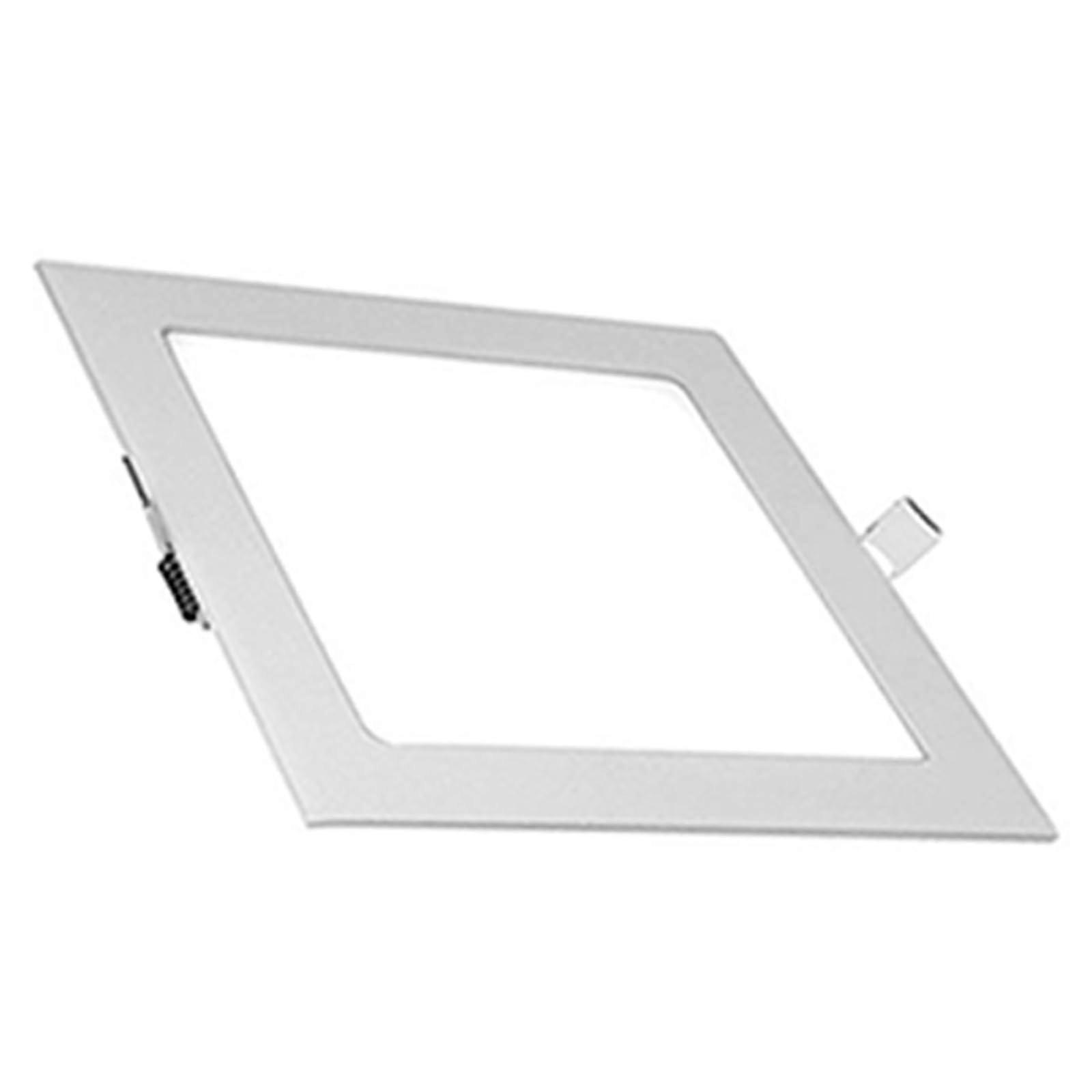 Quadratische Panelleuchten Led Deckenleuchte Unterputz Arbeitsscheinwerfer Square LED Panel Ceiling Light, Recessed Flush Mount, 24W, 1 Pack