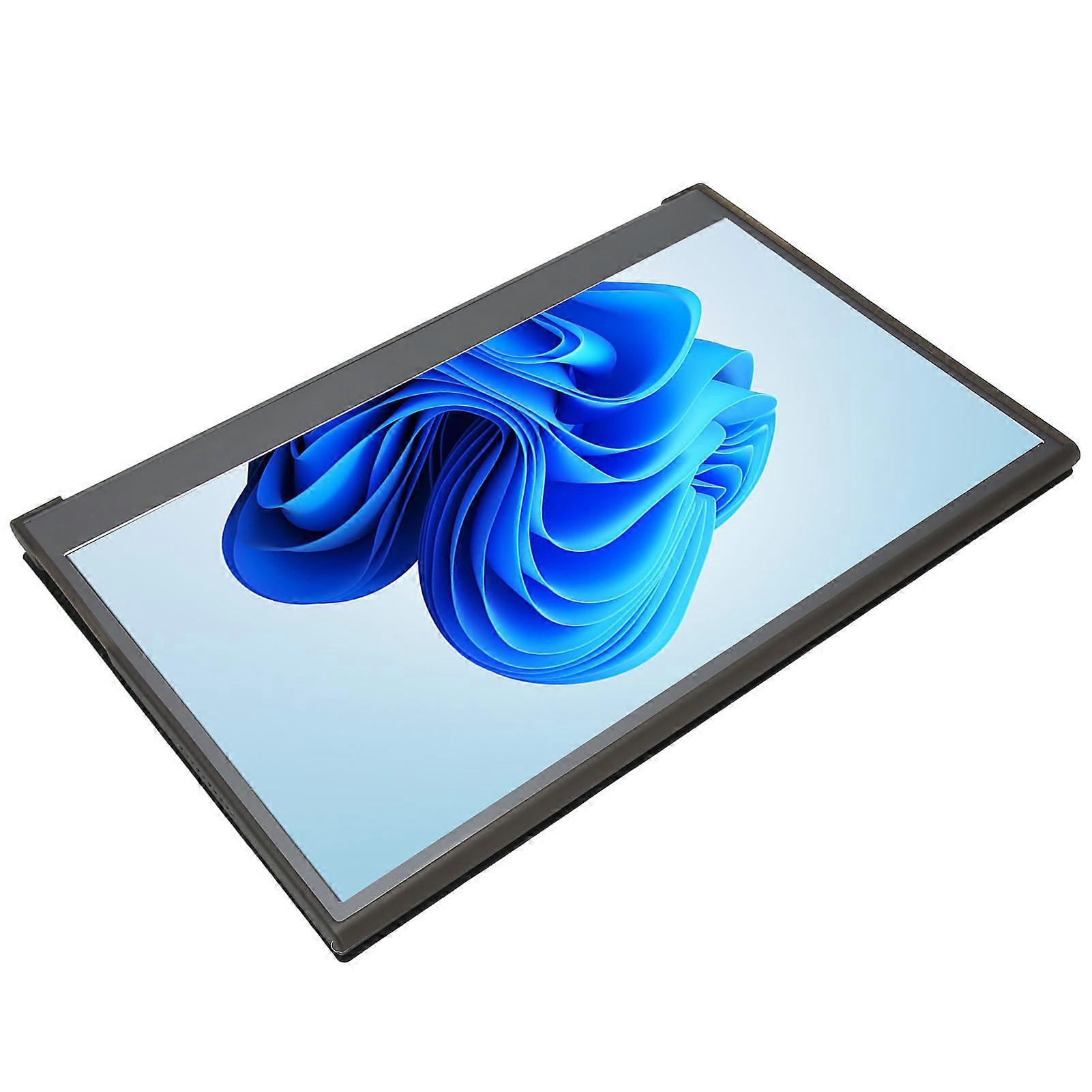 Portable Monitor 15.6in IPS 1080P Type C Port Dual Speaker Aluminium Alloy External Mobile Screen for Laptop Office