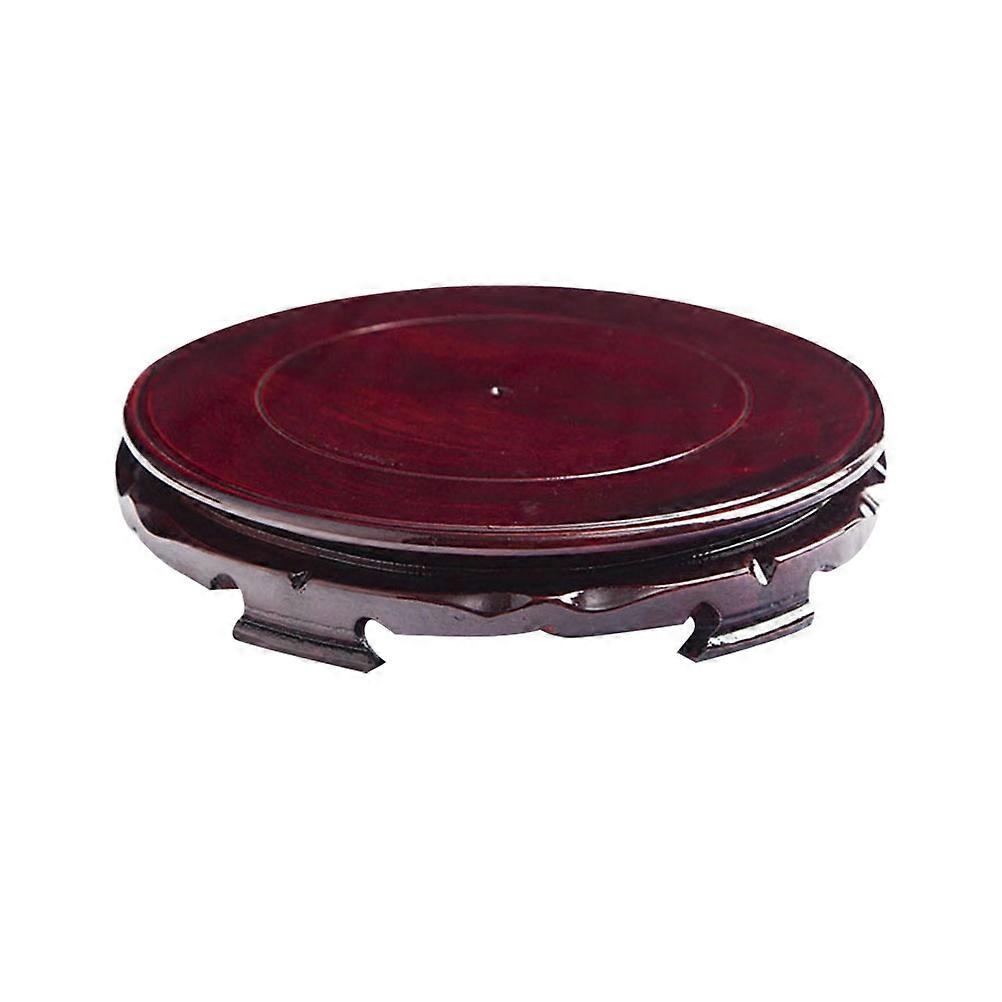 Round Flower Pot Bottom Tray 10cm Brown for Indoor Use Protect Surfaces 1Set