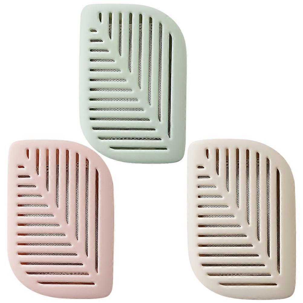 Fridge Odour Absorber Refrigerator Box for Home Store Use Simple Design 10x10x1.8cm Material 3Pcs