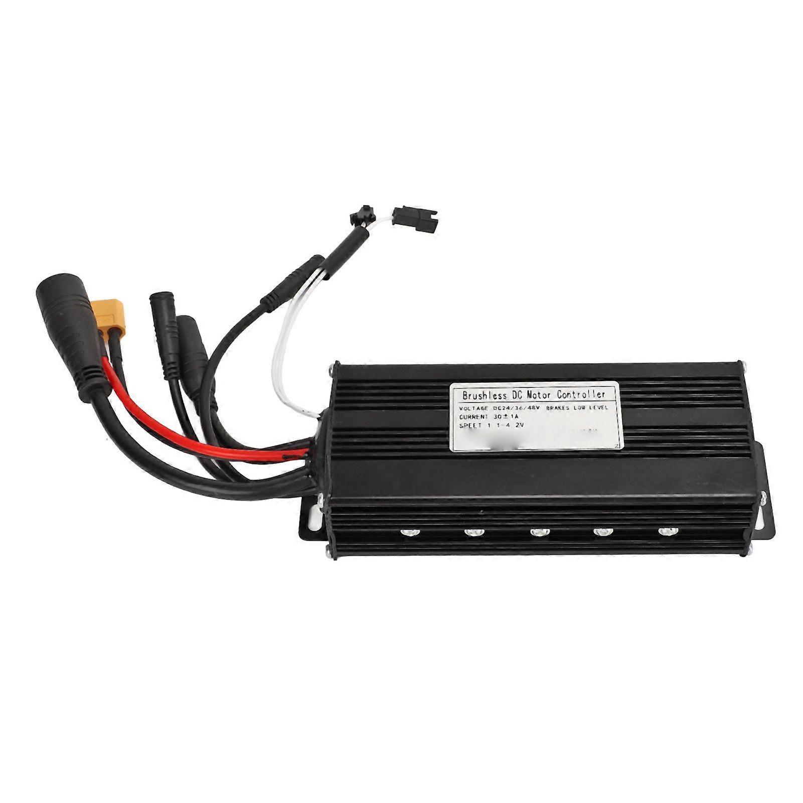 30A Bike Speed Controller Sinewave 3 Mode Aluminium Alloy Shell Good Heat Dissipation for 24V 36V 48V Motor Bike Conversion YMQX)