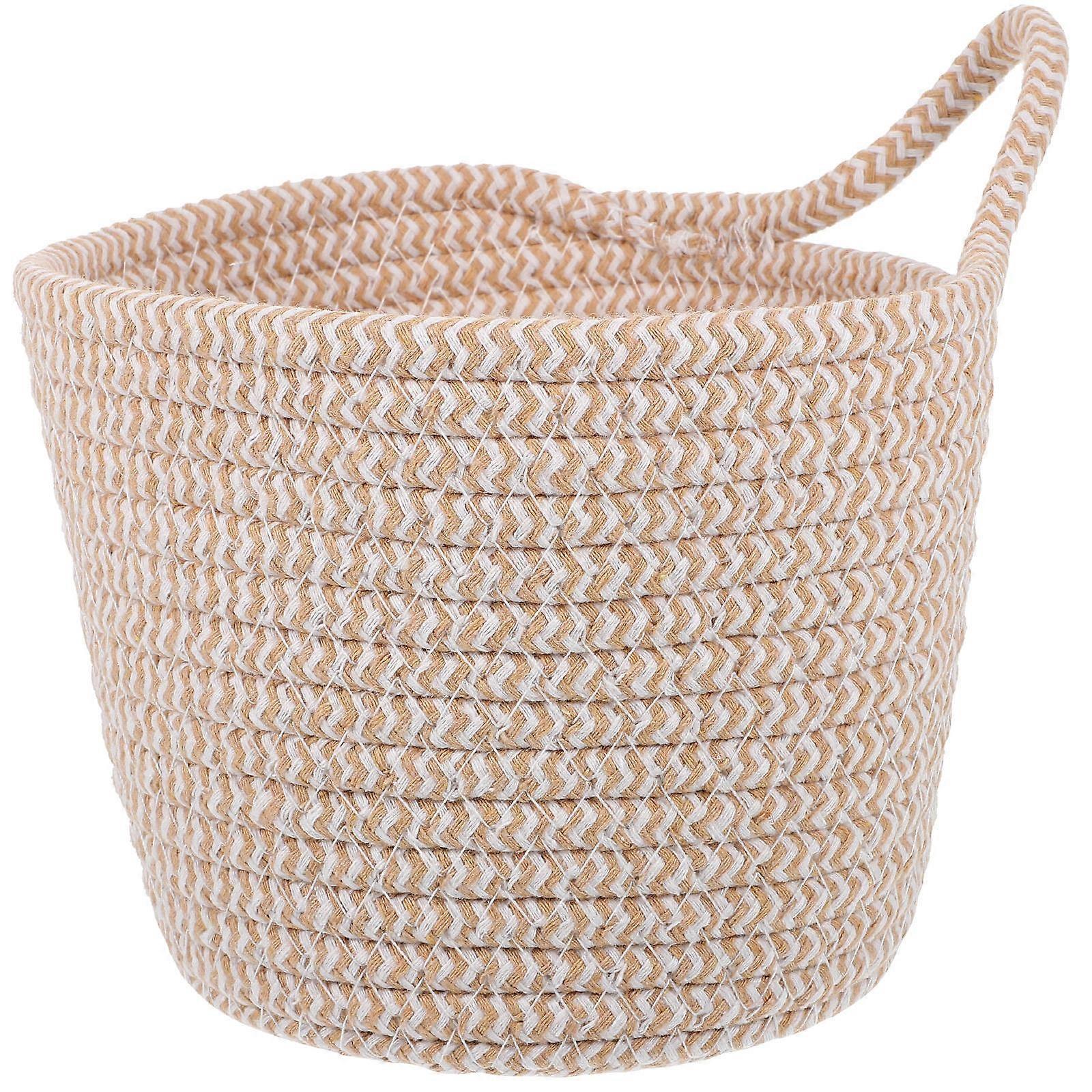 Woven Flower Basket Hanging Organizer Storage Container Modern Design Daily Organization 1Pack