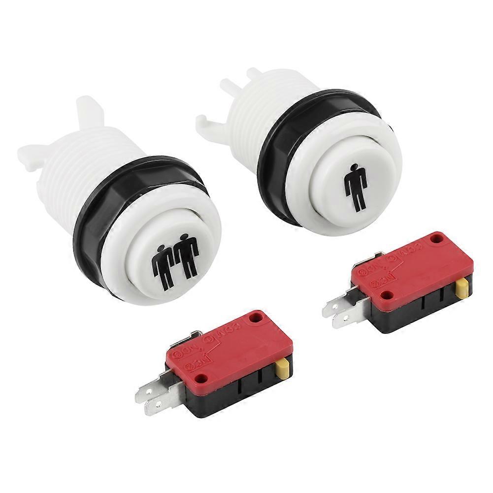 Long Start Button DIY Kit 1p 2P Player Push Button for Arcade Games