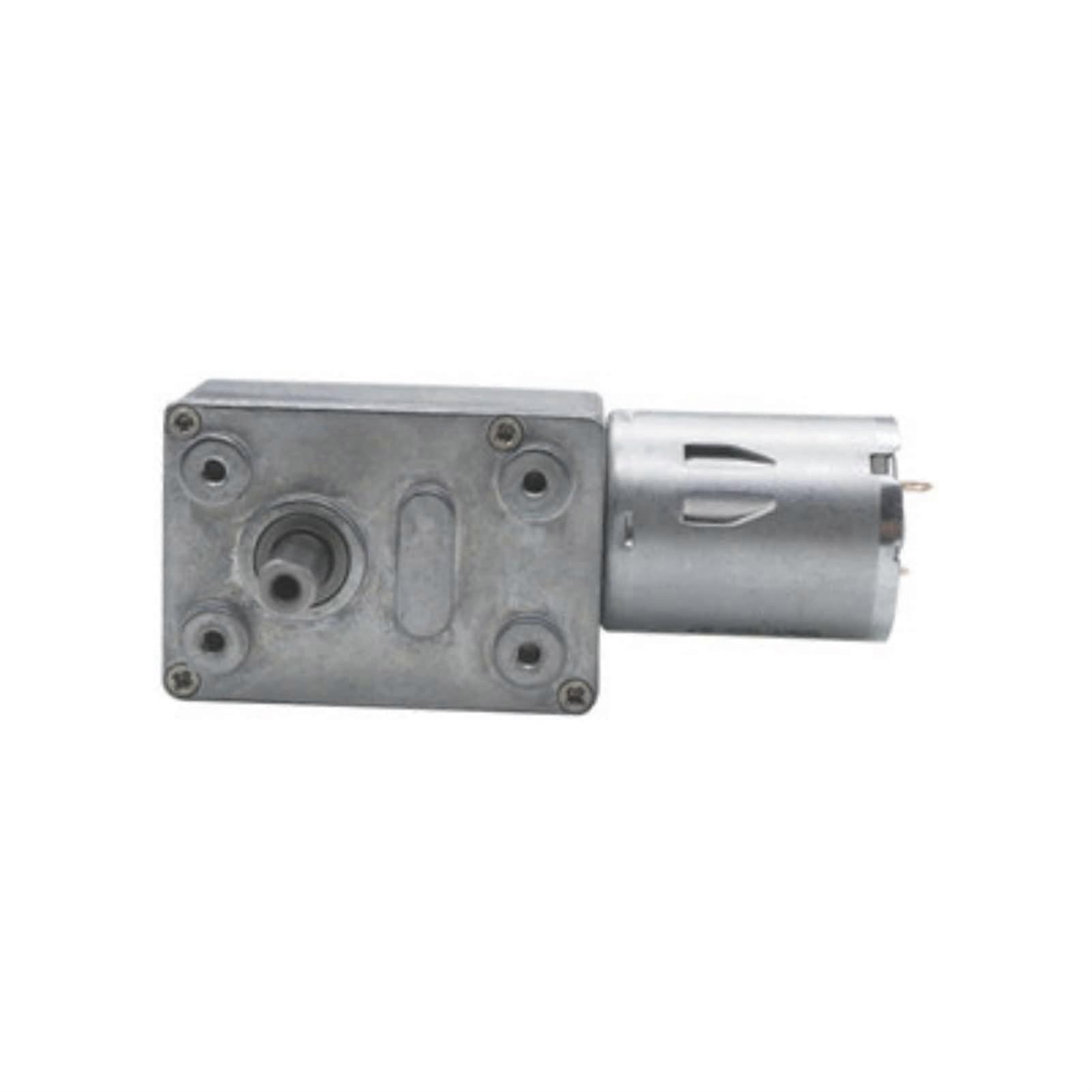 JGY370 12V DC Gear Motor With Worm Drive, High Torque, Self-Locking, 14 RPM, RC Compatible