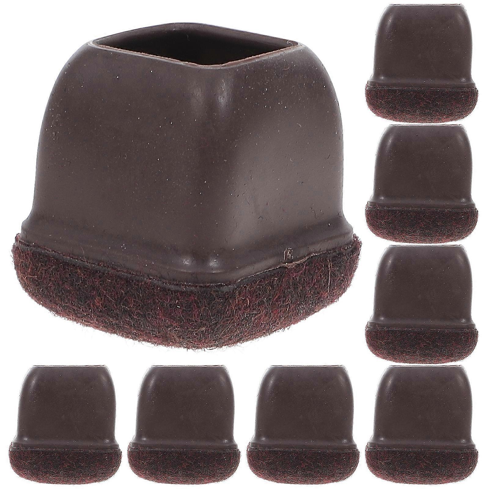 Antislip Furniture Pads Table Feet Covers Furniture Chairs Tables 3.4X3.4X3.6CM TPE Prevent Damage 8Set