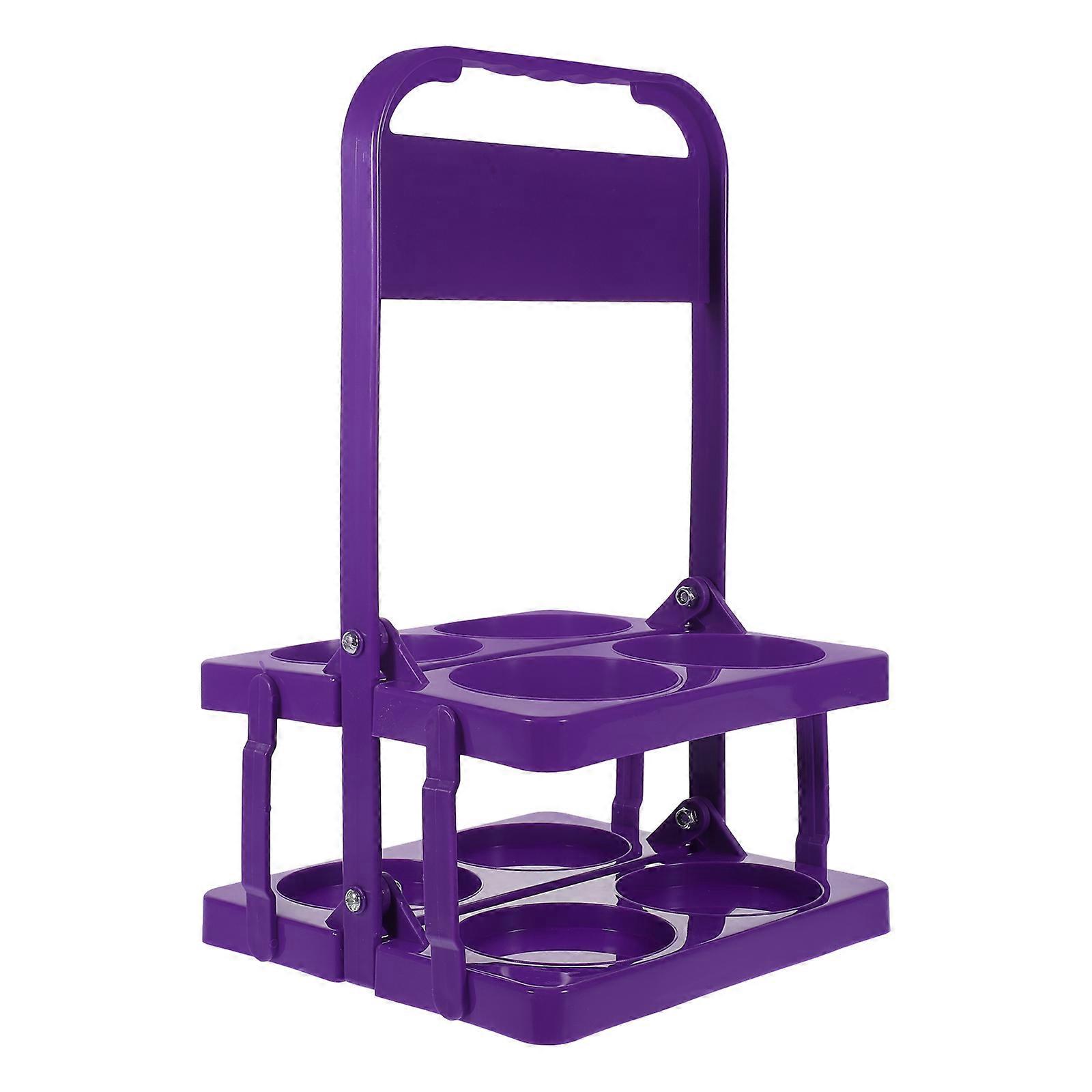 Folding Beer Carrier Basket Portable Drink Holder for Bottles with Sturdy Handle for Home Bar and Outdoor Events Convenient Beverage Transport