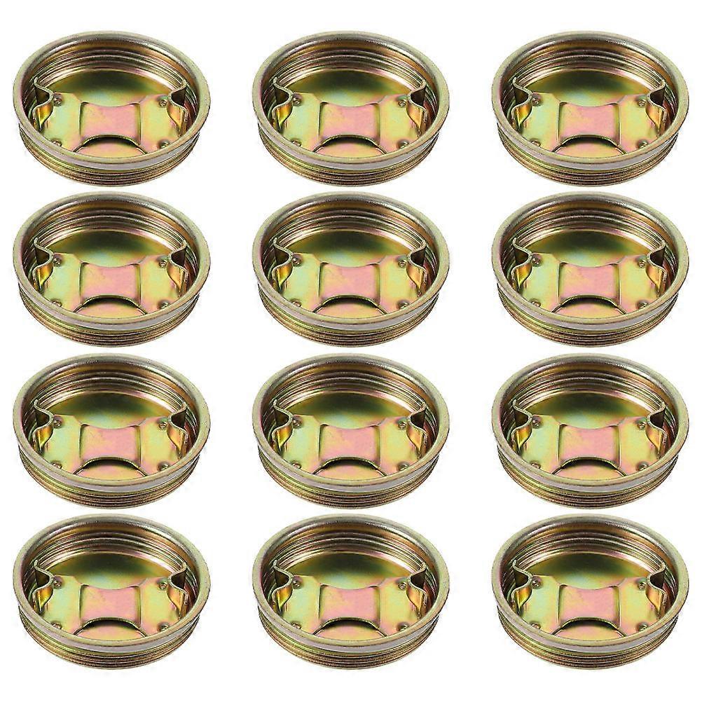 12pcs Leakproof Drum Caps Iron Bung Covers for Oil Drums – Easy Installation, Secure Seal to Prevent Spills and Ensure Tight Closure