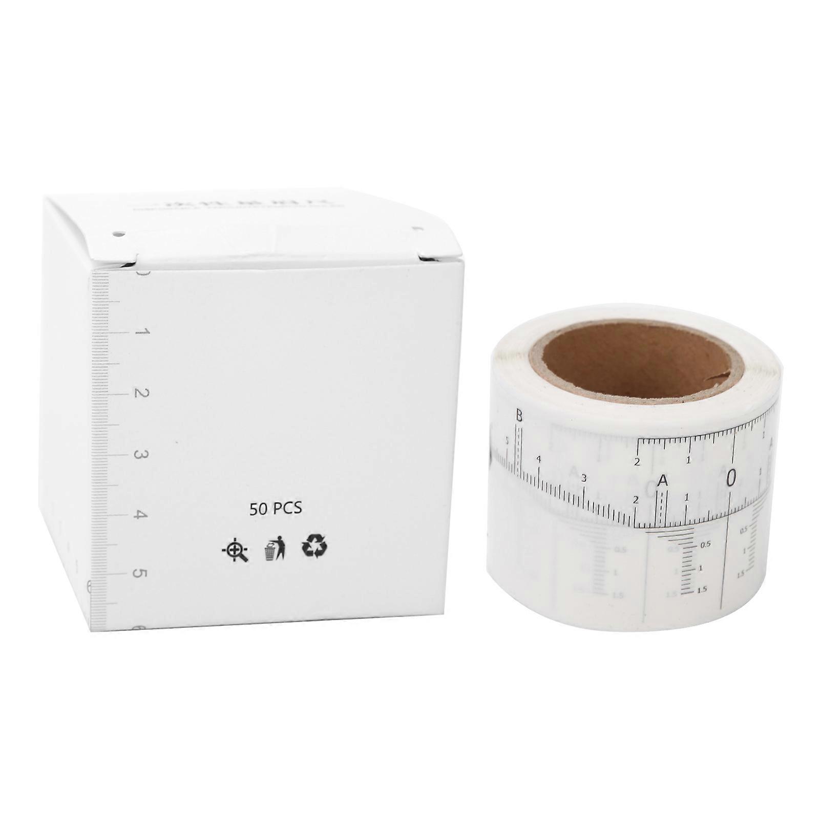 50Pcs Disposable Adhesive Eyebrow Ruler Microblading Eyebrow Sticker Eyebrow Shape Kit