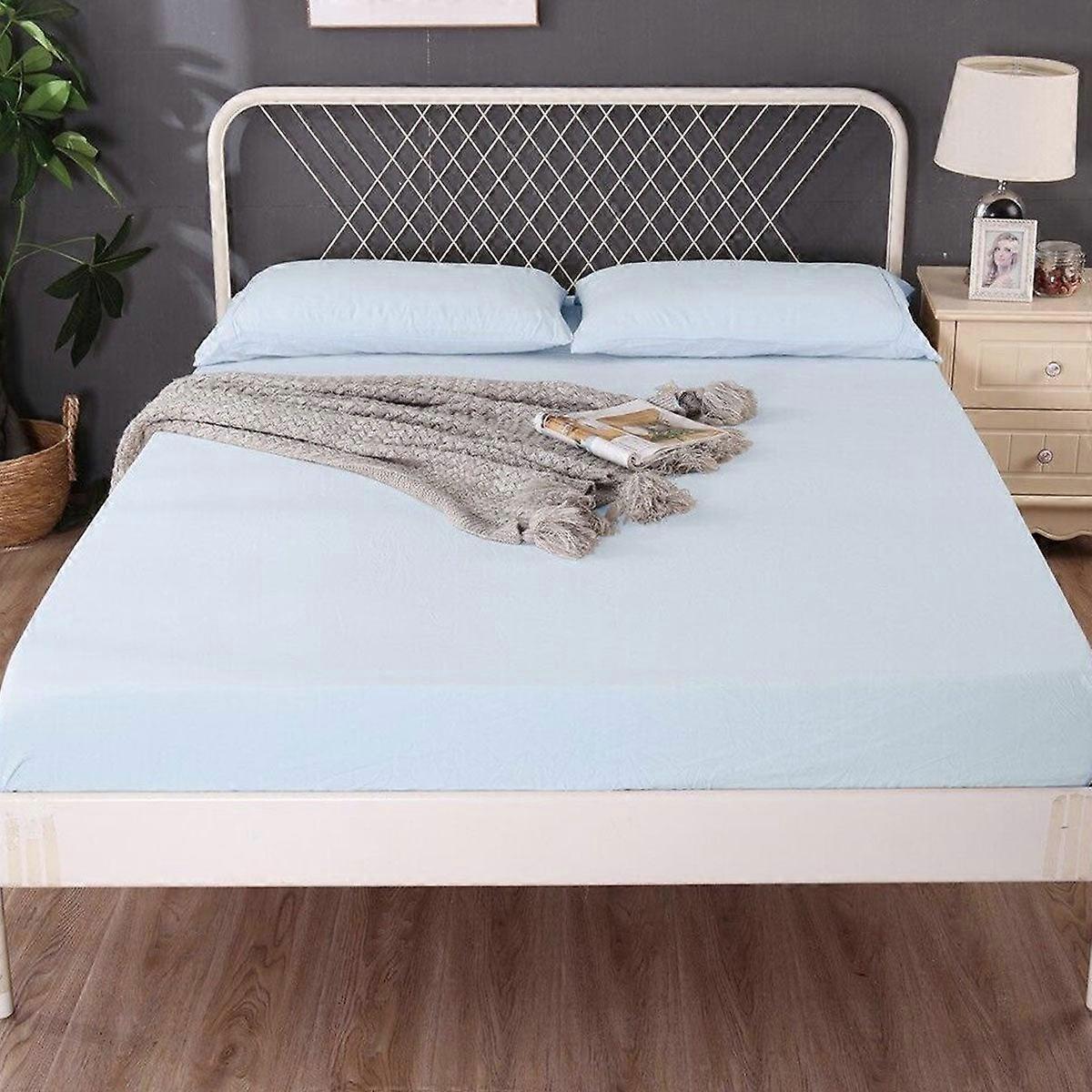 1000Tc Linen Bamboo Fitted Sheet Combo Set Plein Air Single Sheets