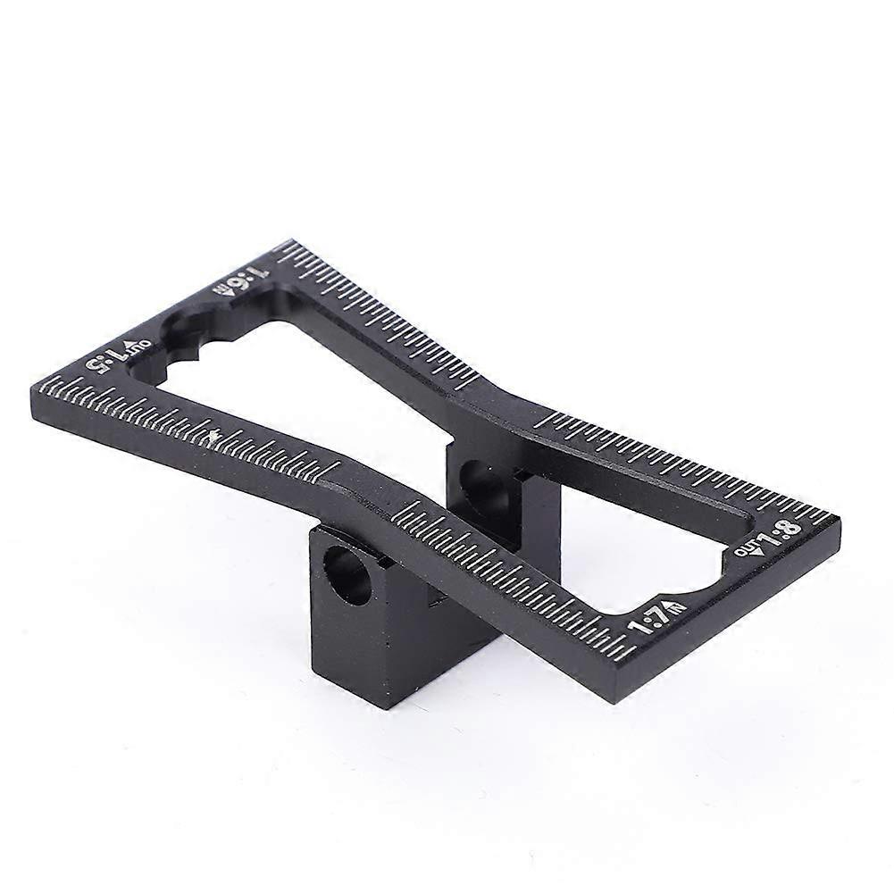 Aluminium Dovetail Joint Scriber Marker Tool for Woodworking, Panel Connection and Crack Repair, Precision Marking Aid