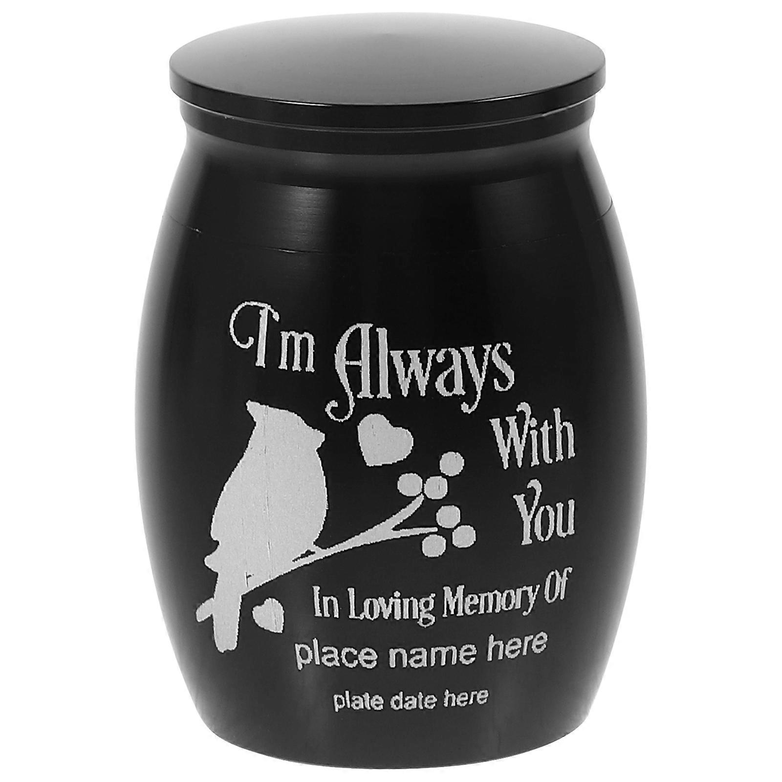 Durable Small Pet Bird Urn Keepsake Cinerary Container for Parrots and Birds Portable Cremation Ashes Memorial for Pet Funeral