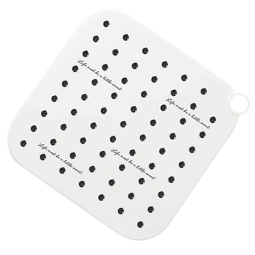 Drain Odor Preventer Silicone Sink Strainer Plug Flat Shape Deodorant Sealing Technology 20x20x0.2cm 1Set