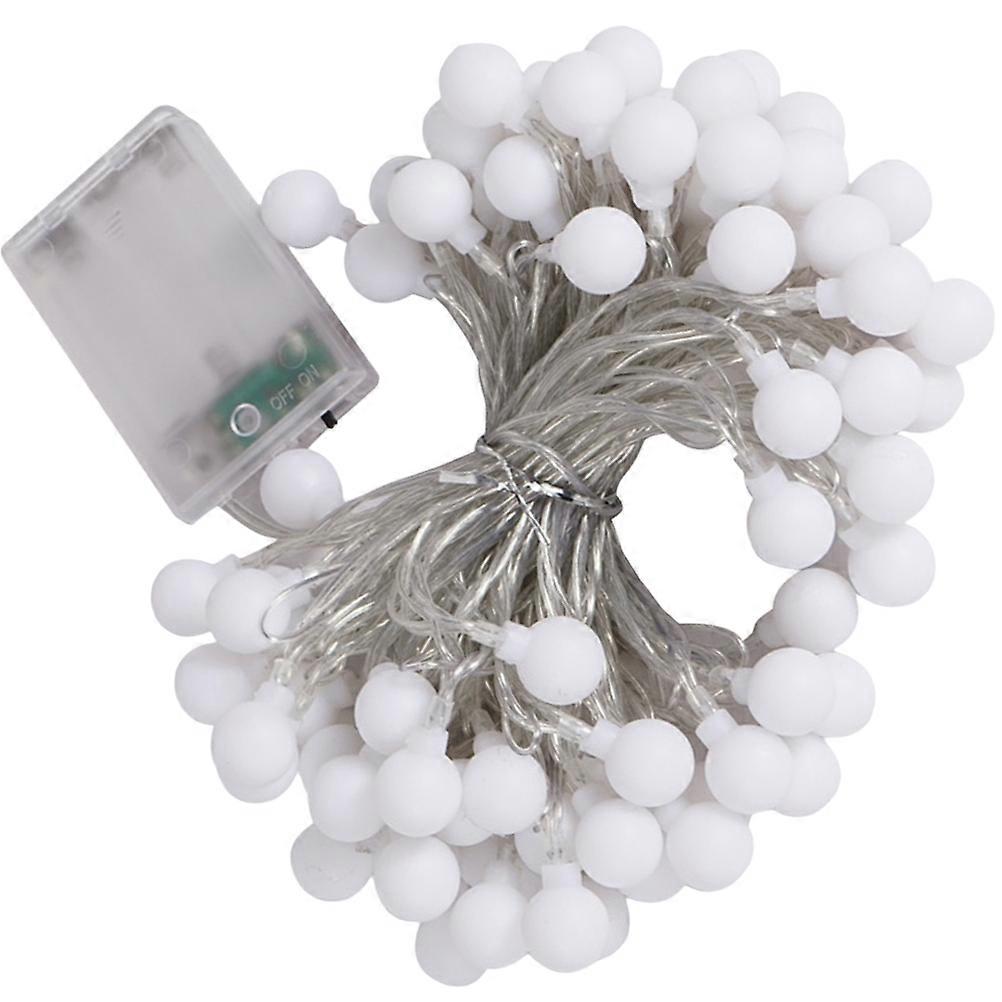Portable Outdoor LED String Light Tent Lamp with Durable ABS Material White