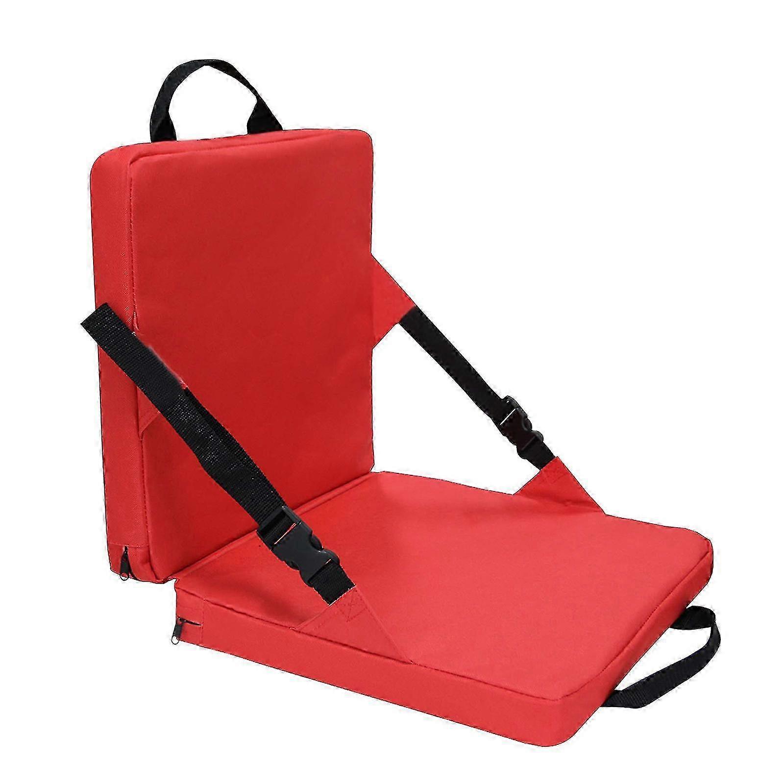 Sturdy stadium seat for bleachers with cushioned support
