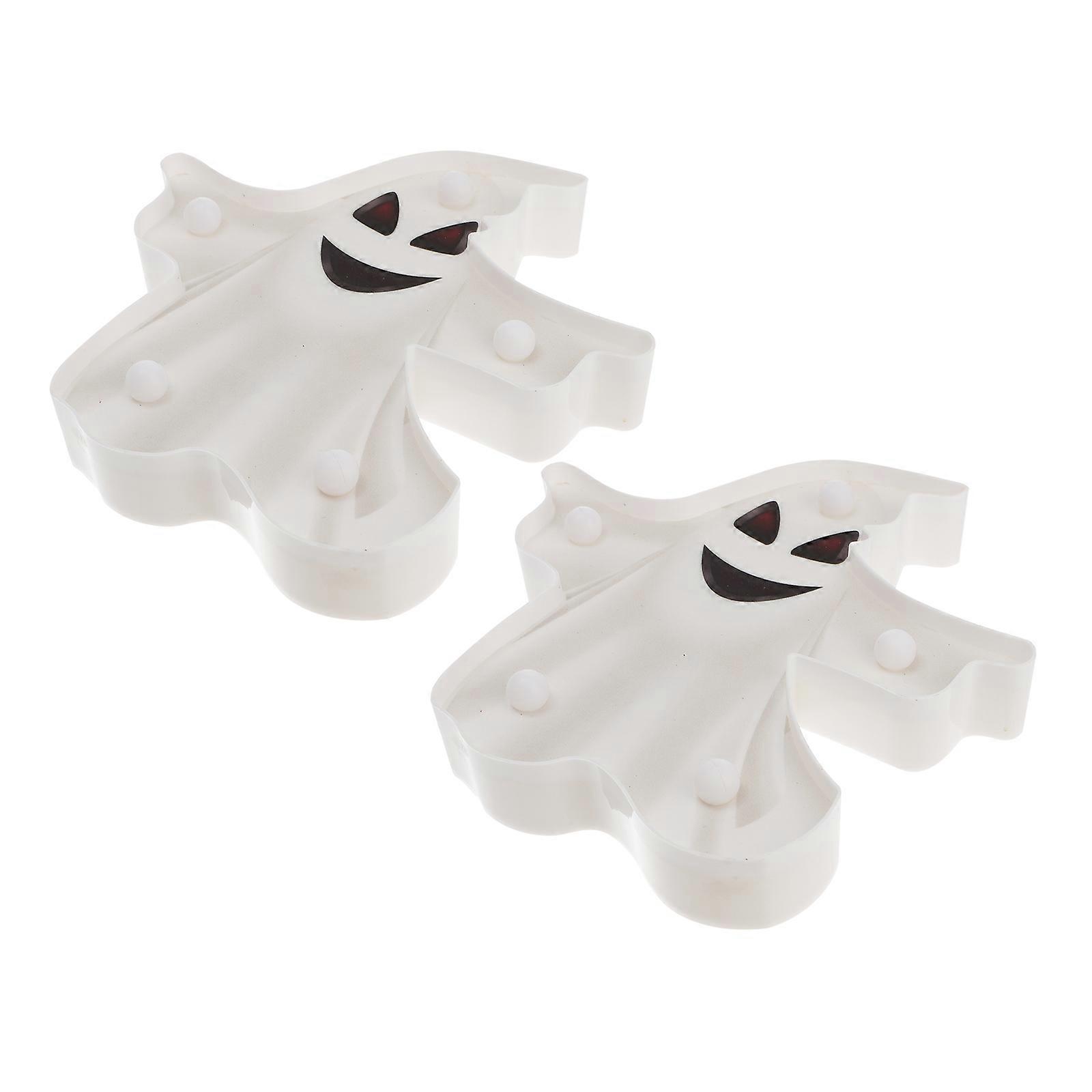Ghost LED Decoration Halloween Theme 17.5X16.8X3CM PC Material 2Pcs