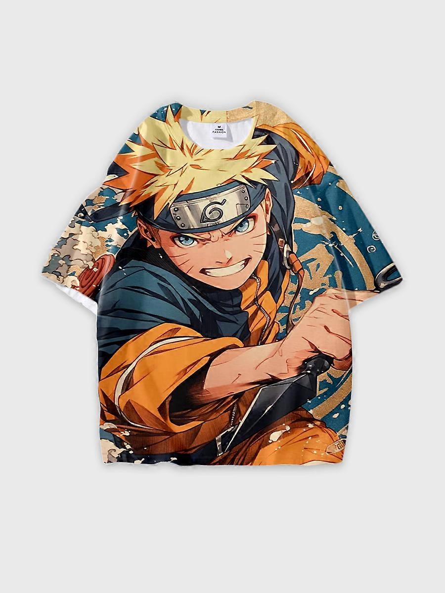 T-shirt round neck Role Pattern loose short sleeve P255