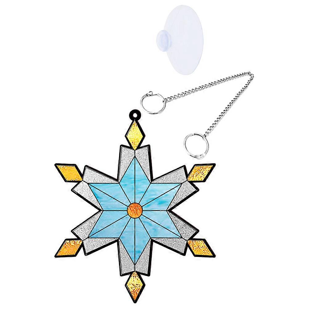 Acrylic Double Sided Snowflake Hanging Ornament Christmas Tree Decoration Glossy Reflective Surface Multi Functional Xmas Pendant For Porch Window