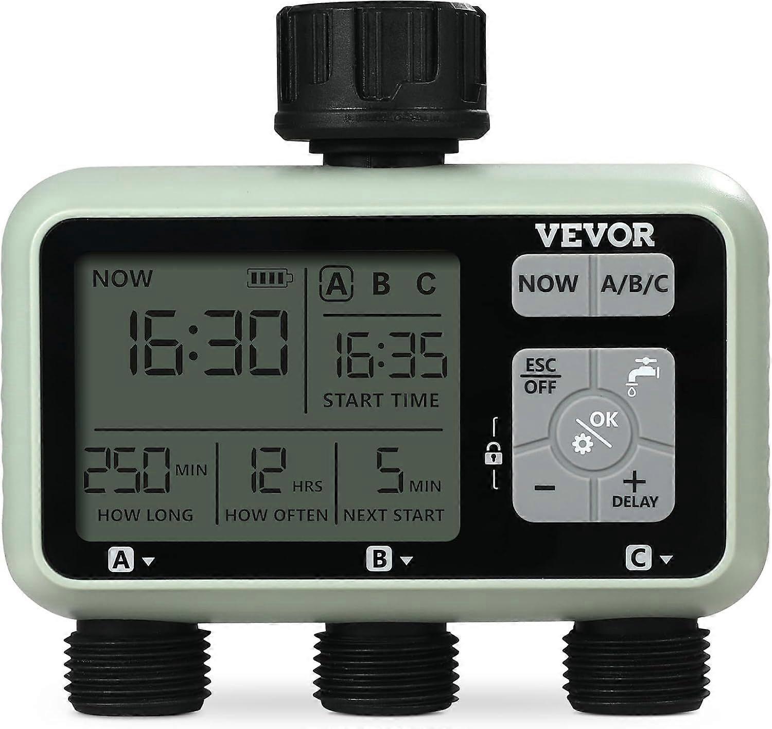 2025 Newest Watering Timer, 3 Outlets, Hose Watering Sprinkler Timer with 3