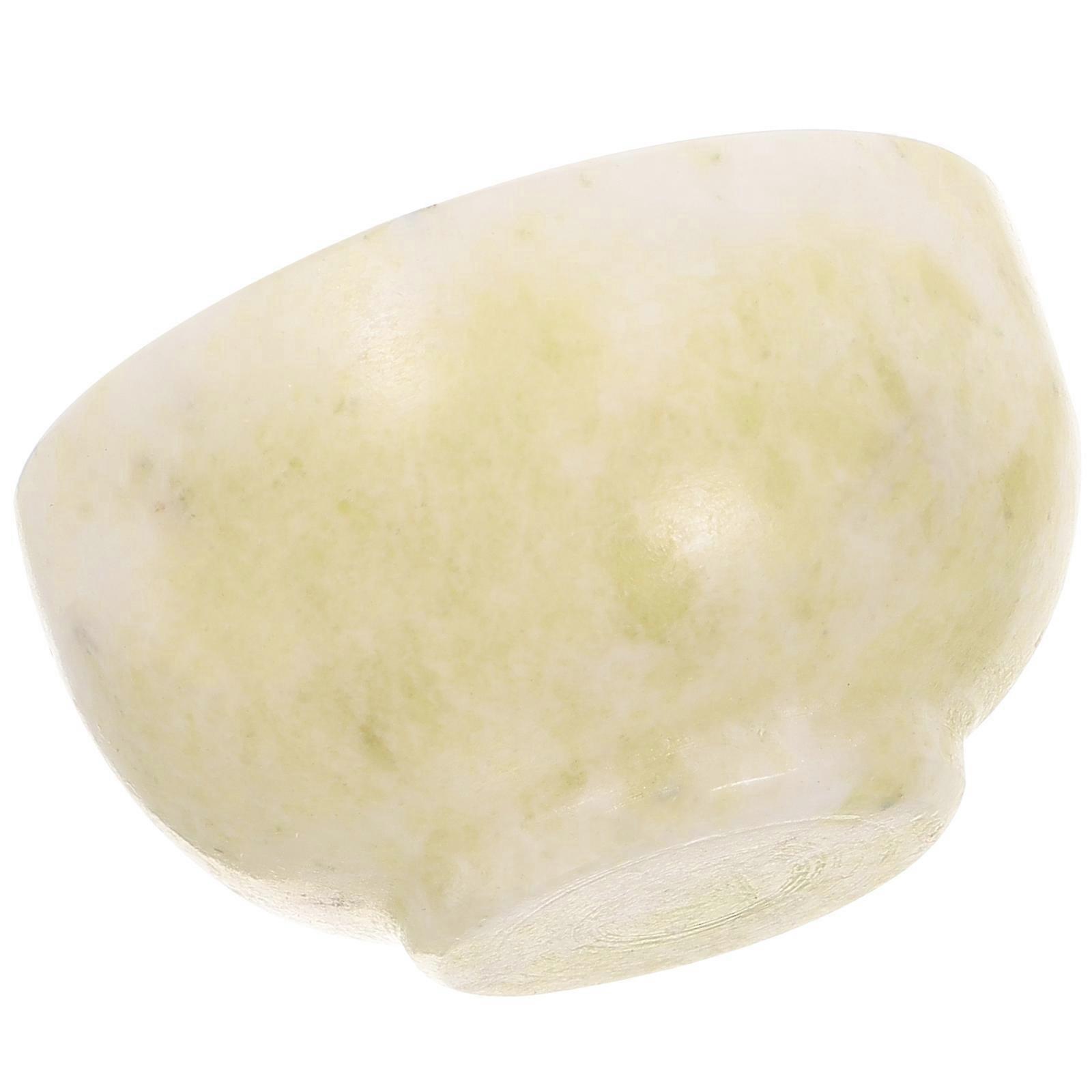 Natural Shaving Bowl Shaving Foaming Bowl Jade Round Travel Use 2×2×1.2in 1Pack