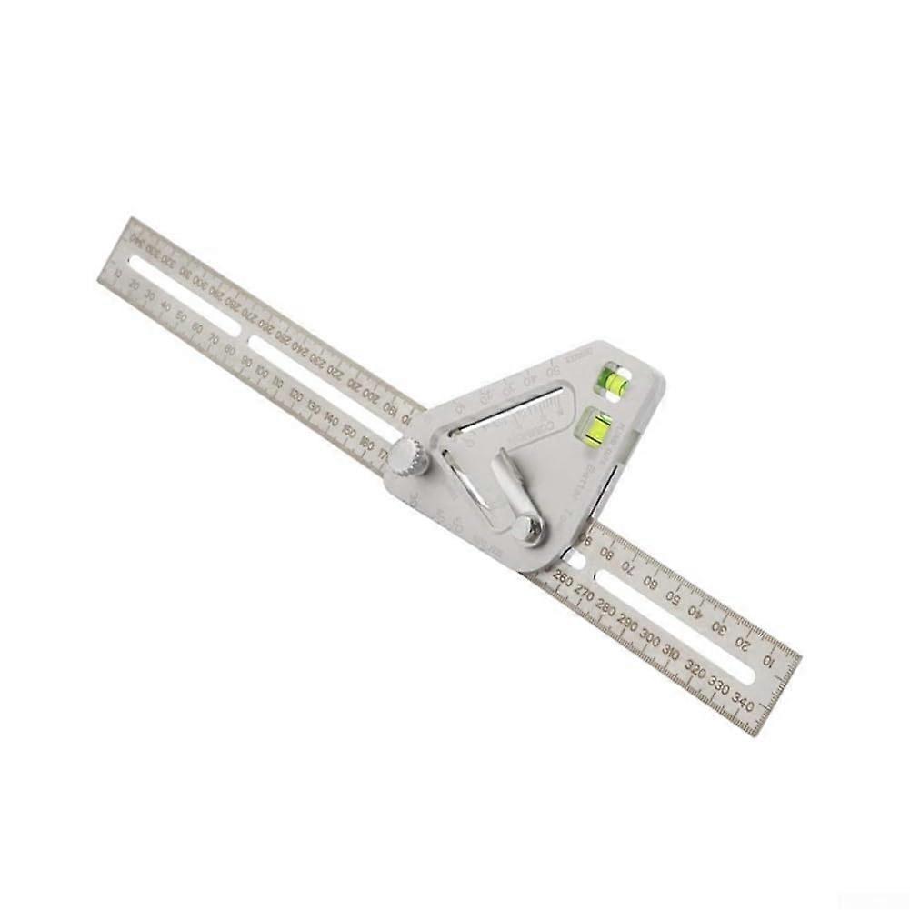 Innovative measuring ruler with triangle design tool for precision in carpentry work