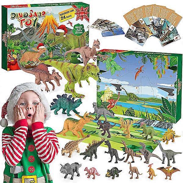 Advent Calendar with 24 Dinosaur Toys