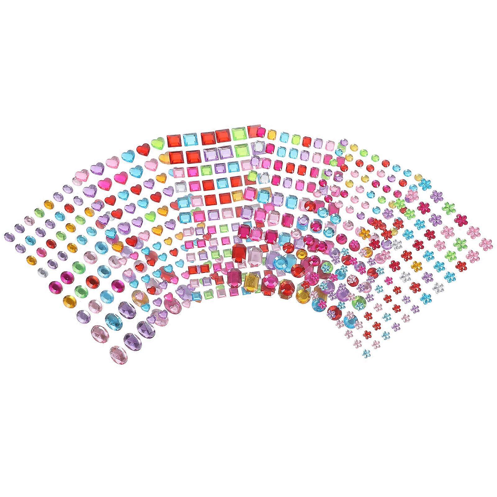 Adhesive Gems for Face Art, Bling Stickers for Makeup, Nails & Craft DIY Decoration – Perfect for Festivals & Parties