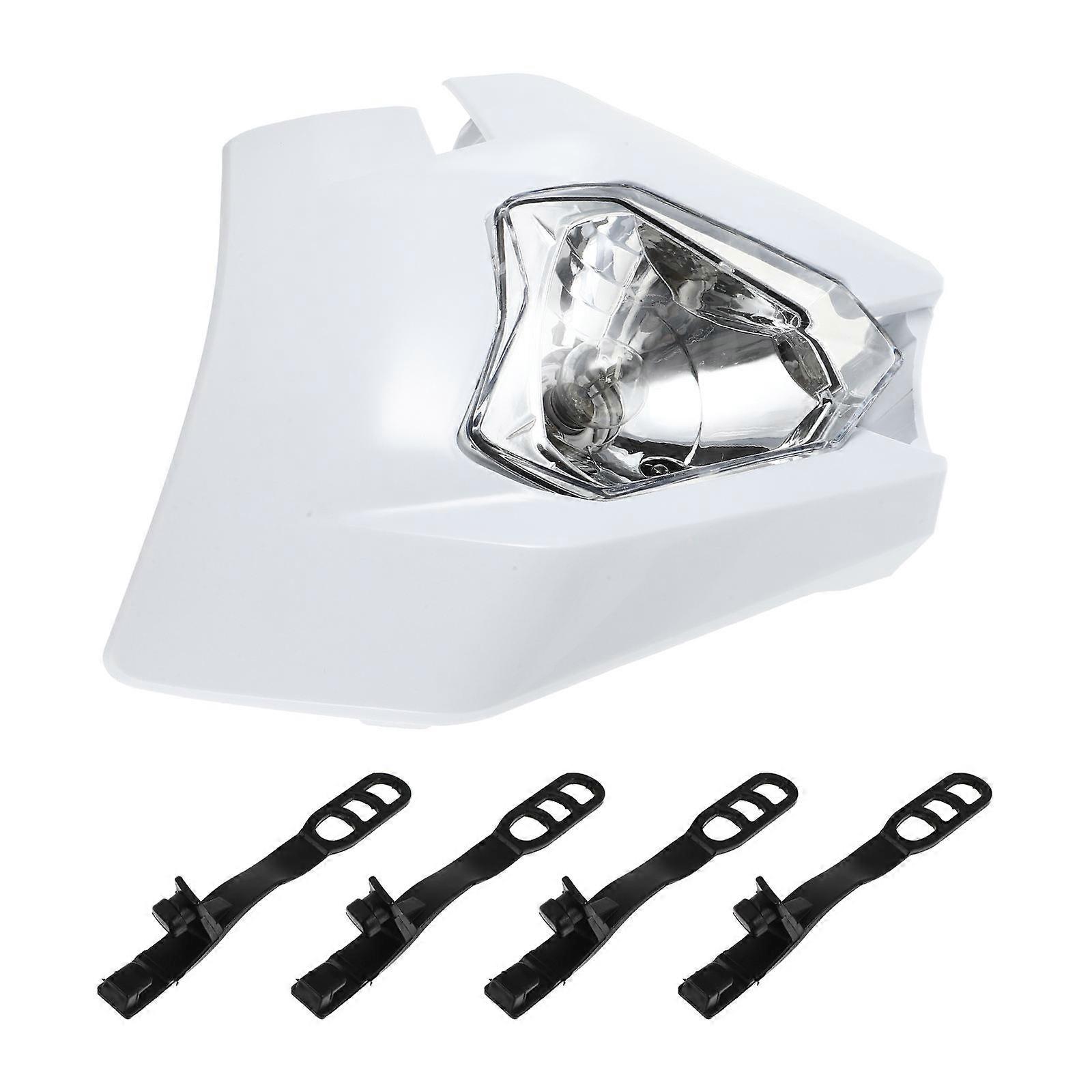 Universal Headlight Motorcycle Headlamp Rustproof Simple Appearance For Foggy Conditions 30x29cm 1Set