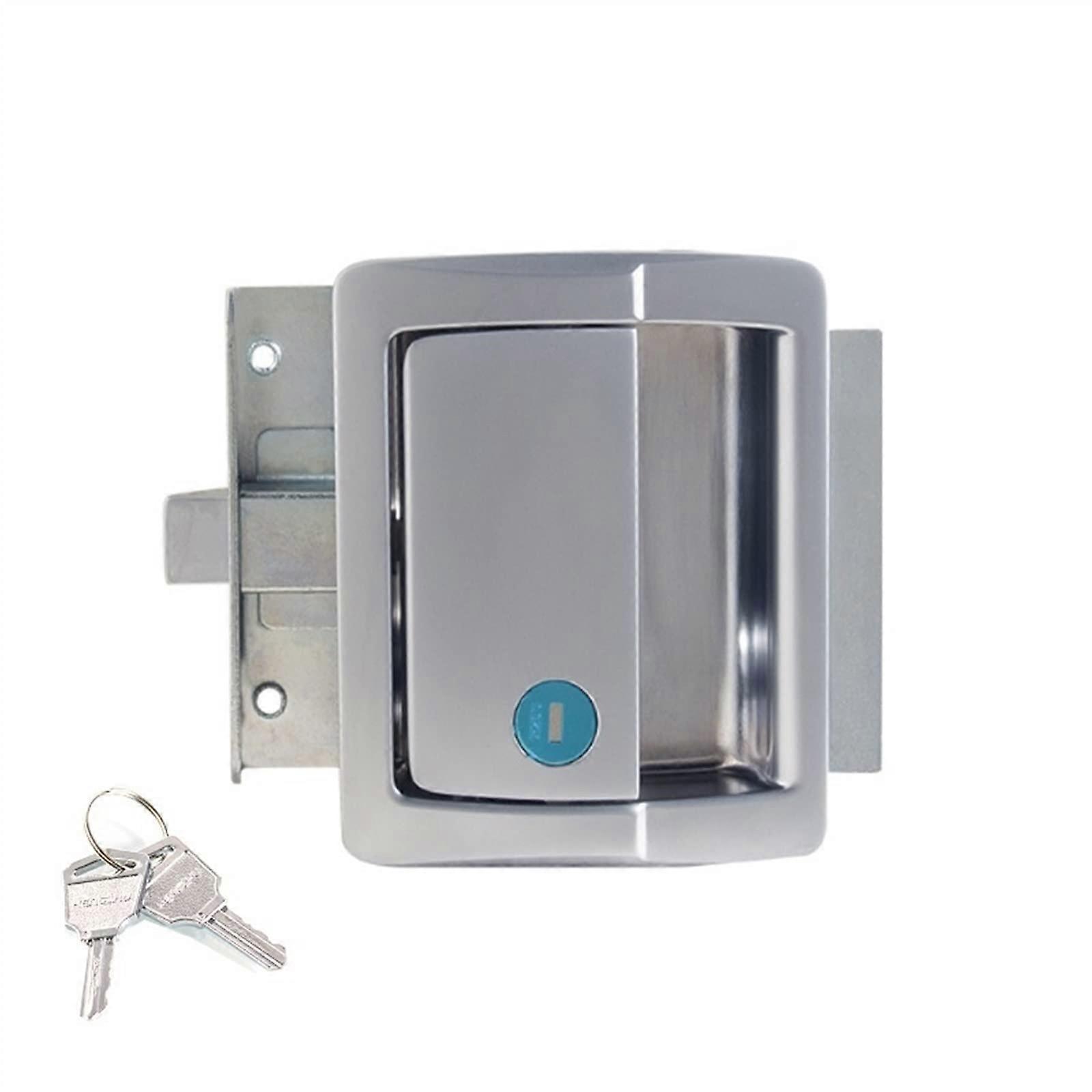 Griff Schranktrschloss Flat Key or Keyless for Electronic Locker Air Box Auto Bus Truck Trunk Machine MS409 1pc (Size: 5093Z13)