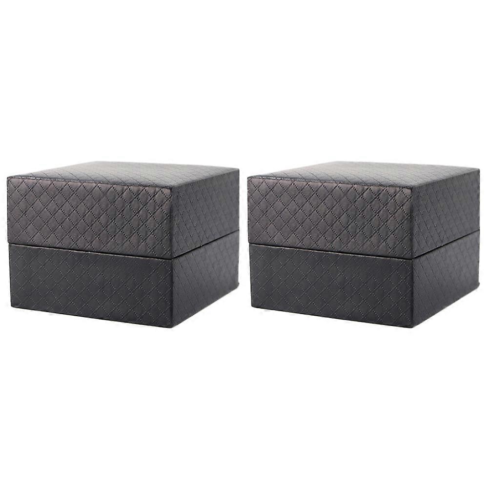 Portable Watch Box Bracelet Holder For Men And Women With Rectangular Shape Ideal For Personal And Business Use 2Pcs