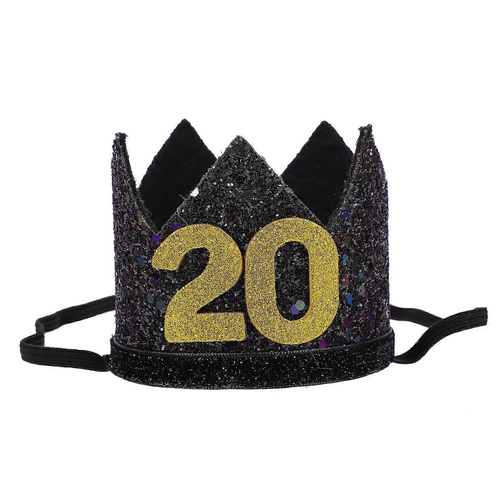 Luxury Decorative Birthday Party Hat Tiara Crown With Firm Structure Ideal For Celebrations 1Pc