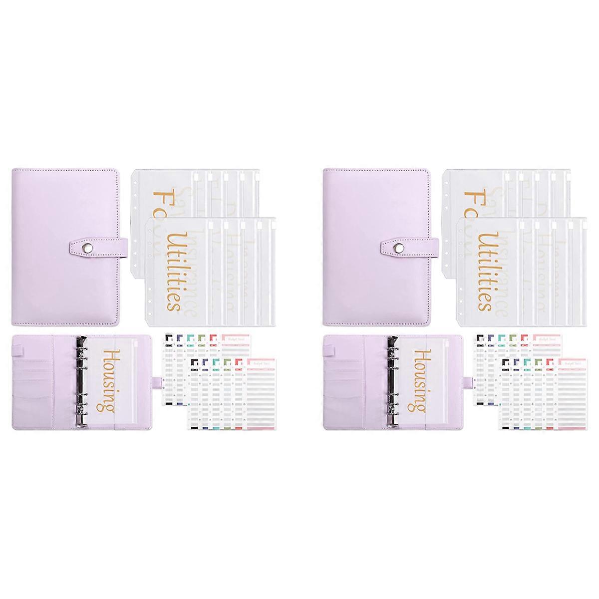 2X Budget Binder with Zipper Envelopes, for Budgeting,Money Organizer for Cash,Money Envelopes Budge