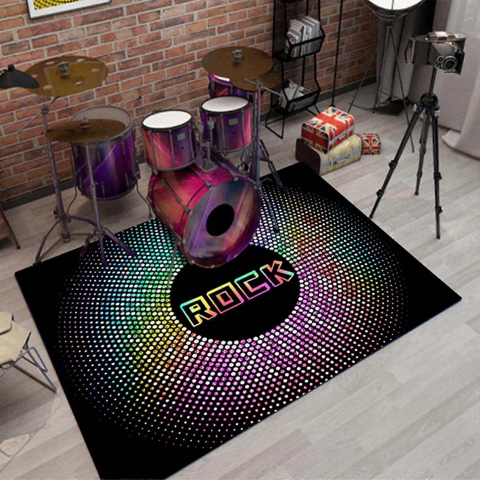 Drum Carpet, Sound Insulation Mat 180 x 280 cm, Non-Slip Anti-Vibration Blanket for Bass Drum & Snare, Sergeant-08