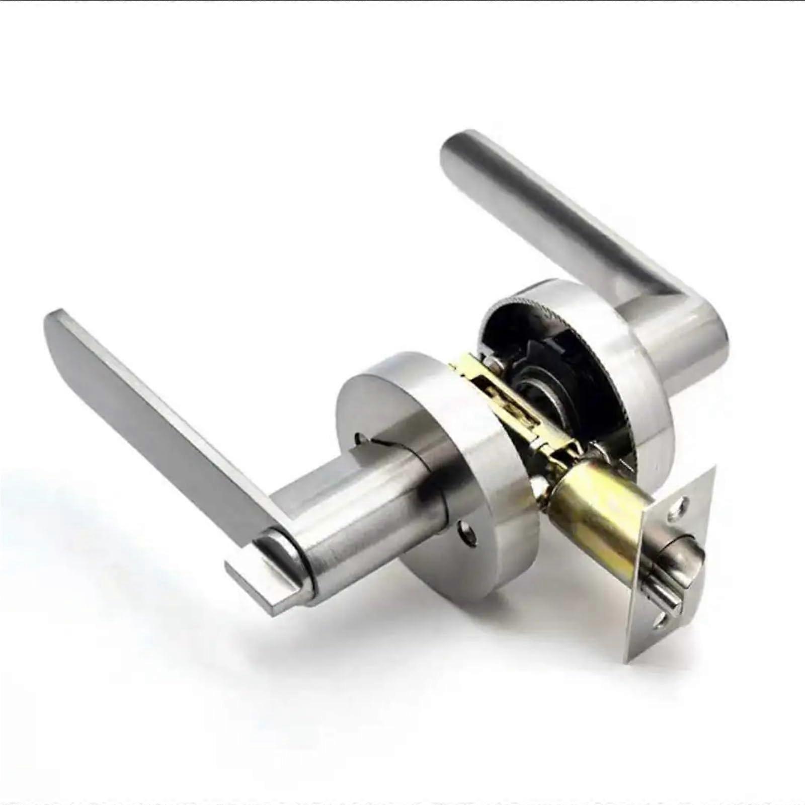 Door Lock Handle Lock Zinc Alloy Handle Lock ThreePole Spherical Door Lock Hardware Accessories 1Pc (Style 4)