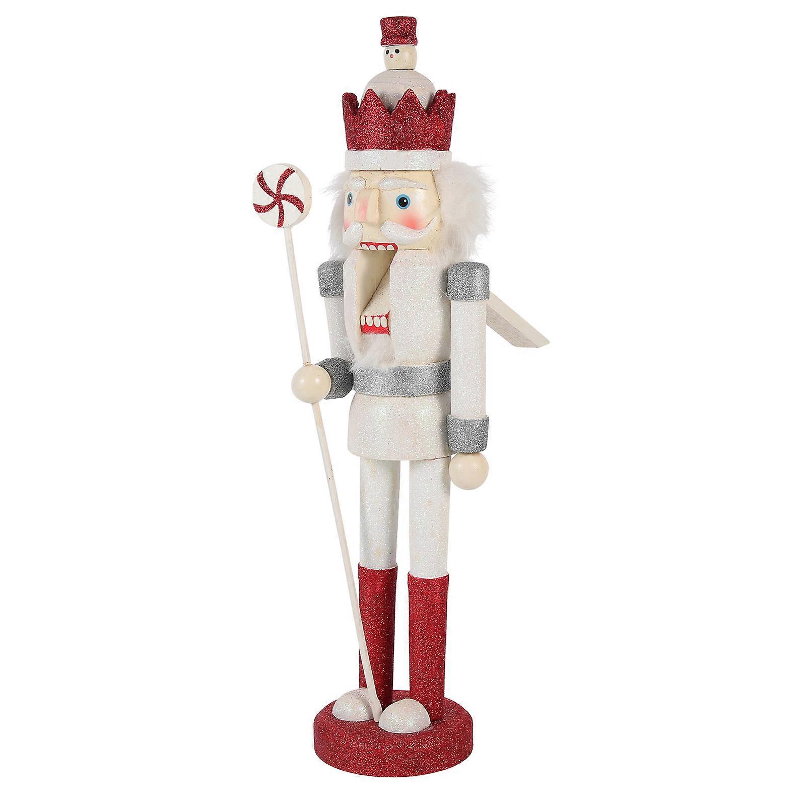Nutcracker Soldier Decor Wooden Nutcracker Figure for Home Xmas