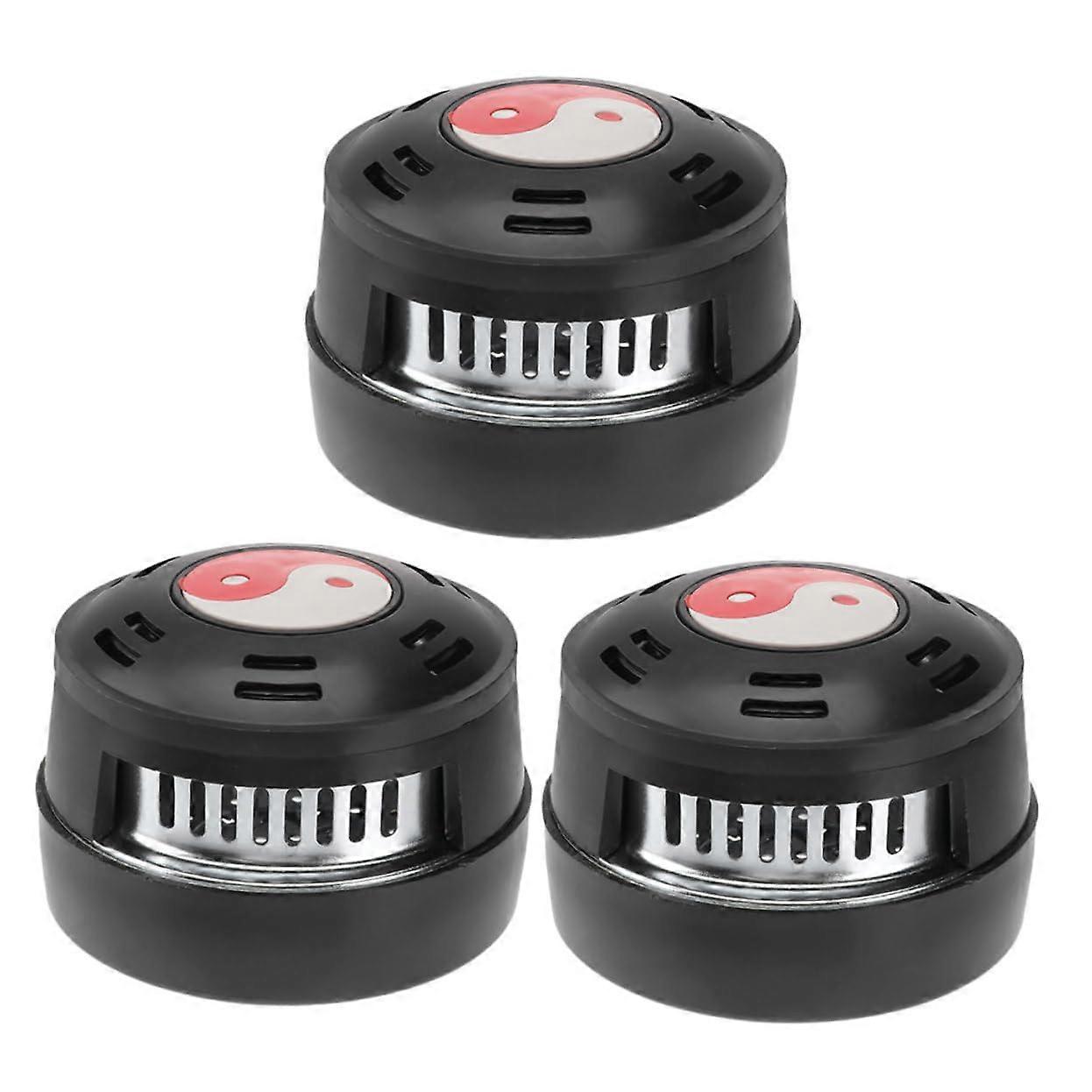 Moxibustion Box Set of 3 Portable Smokeless Moxa Rod Burners Adjustable Wind Power Stainless Steel Moxibustion Tank Case