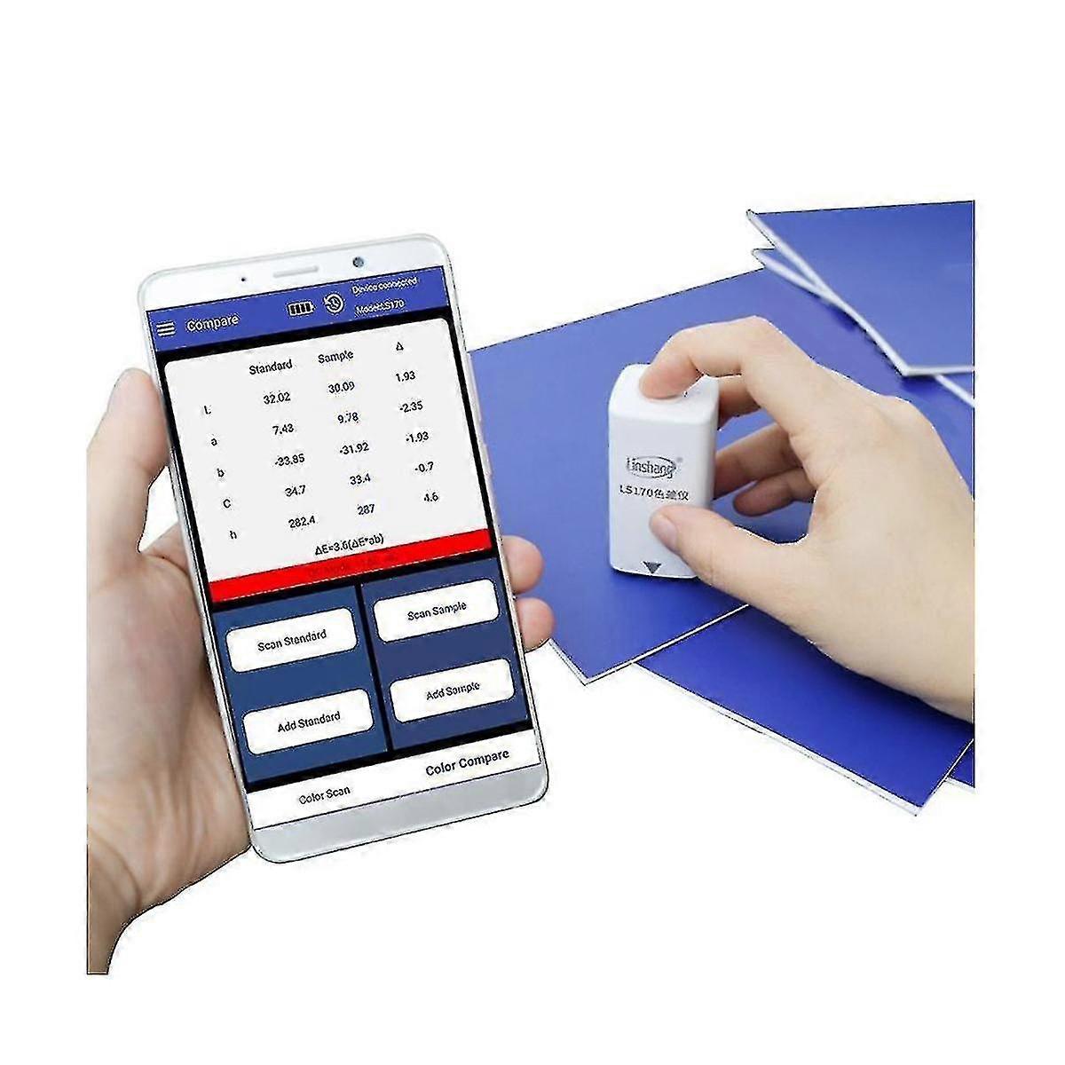 Colorimeter, Ls170, Suitable for Color Difference Detection of Multiple Materials, Compact and Portable