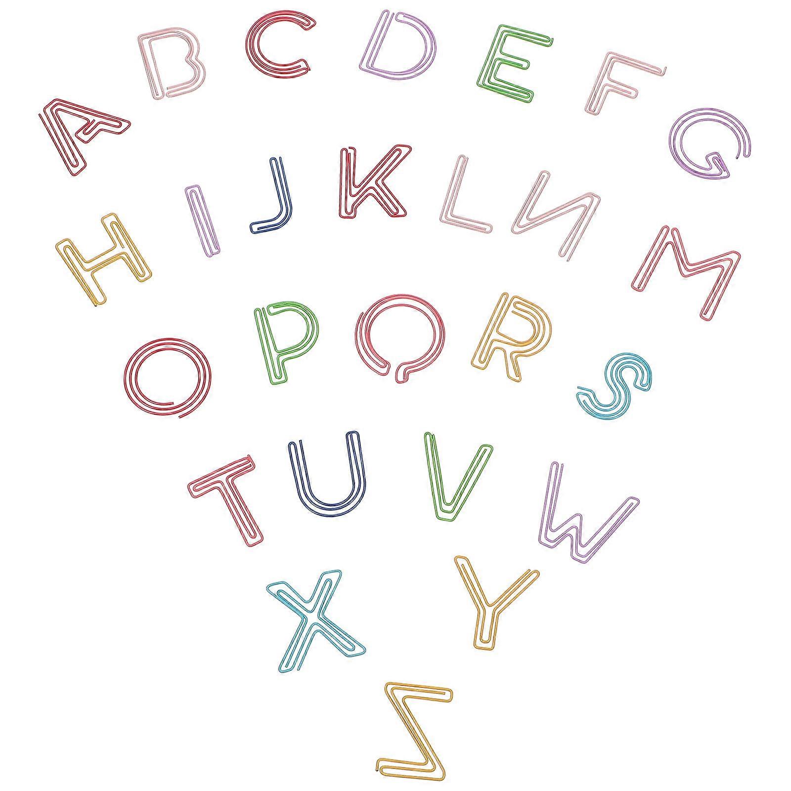 26 Pieces Creative Assorted Color Plastic Paper Clips for DIY Use to Organize Documents Efficiently