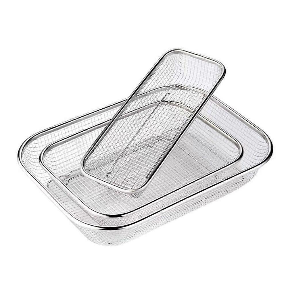 Draining Rack 3 Pcs 1 Set Simple Design Transparent Color Kitchen Utensils Storage Workmanship