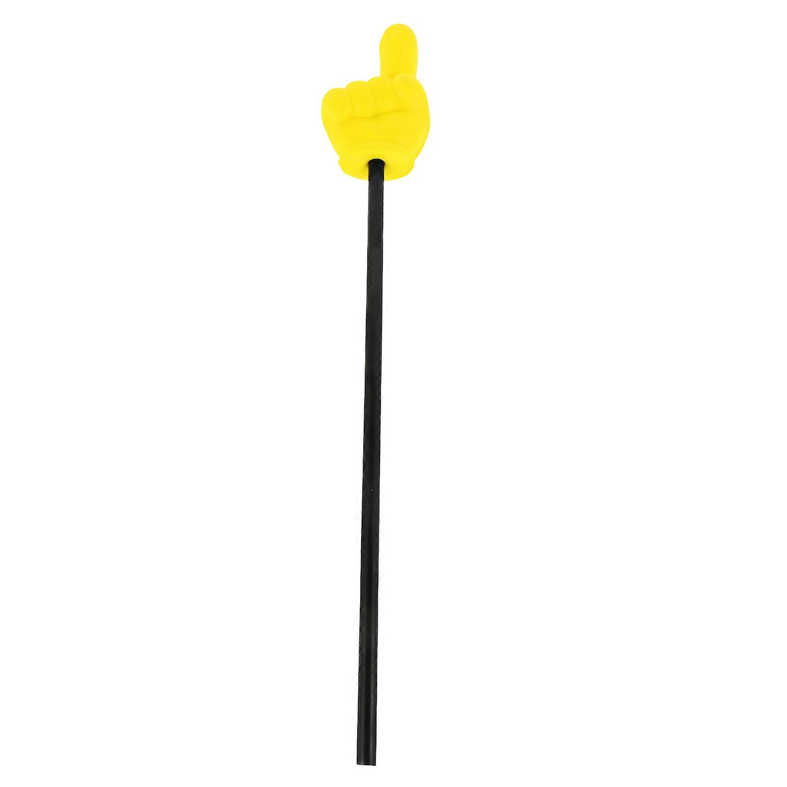 Yellow Finger Pointer Stick for Classroom, Party, and Wedding Use – Flexible Hand Gesture Prop for Teachers, Guides, and Pranks – Design for Repeated