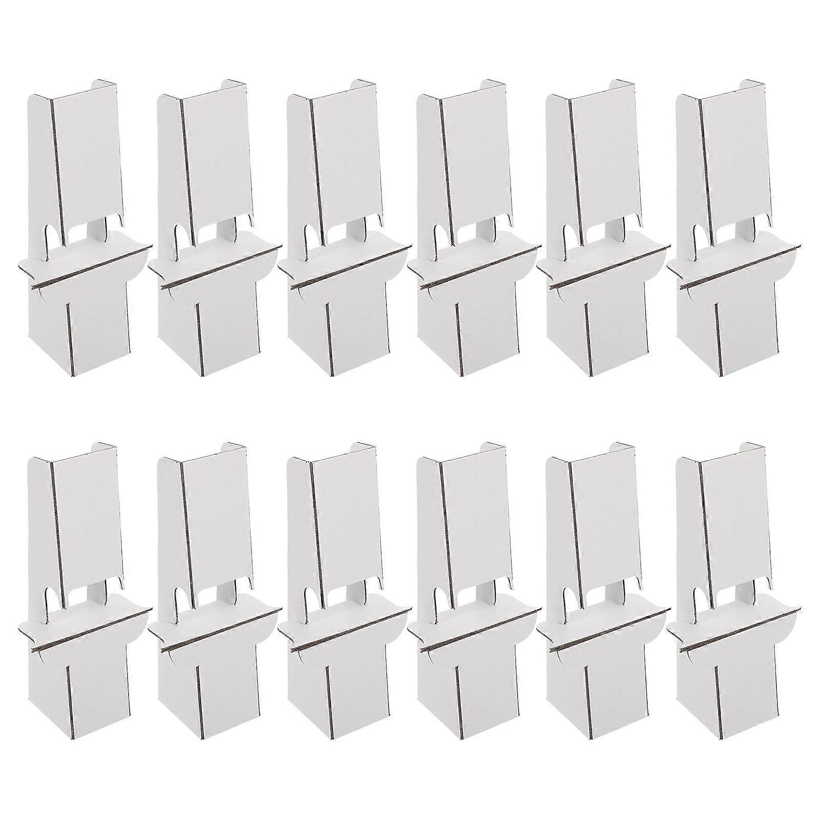 12pcs Cardboard Easel Stand for Foam Board Picture Table Art Pedestals Display