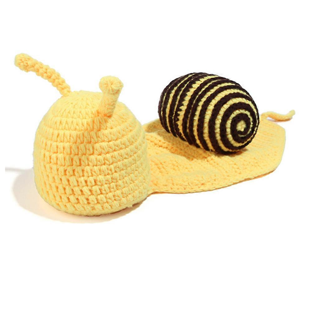 Wool Snail Pattern Photography Prop Knitting Set Coffee Designed For Babies Suitable For Photography 1Pcs