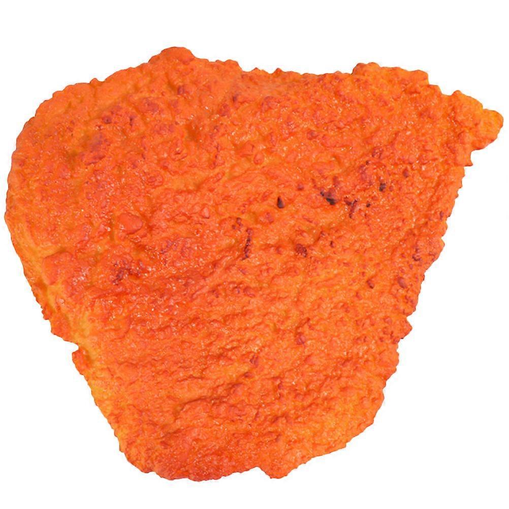 Lifelike Photo Props Simulation Chicken Cutlet Model for House Use PVC Chocolate Color