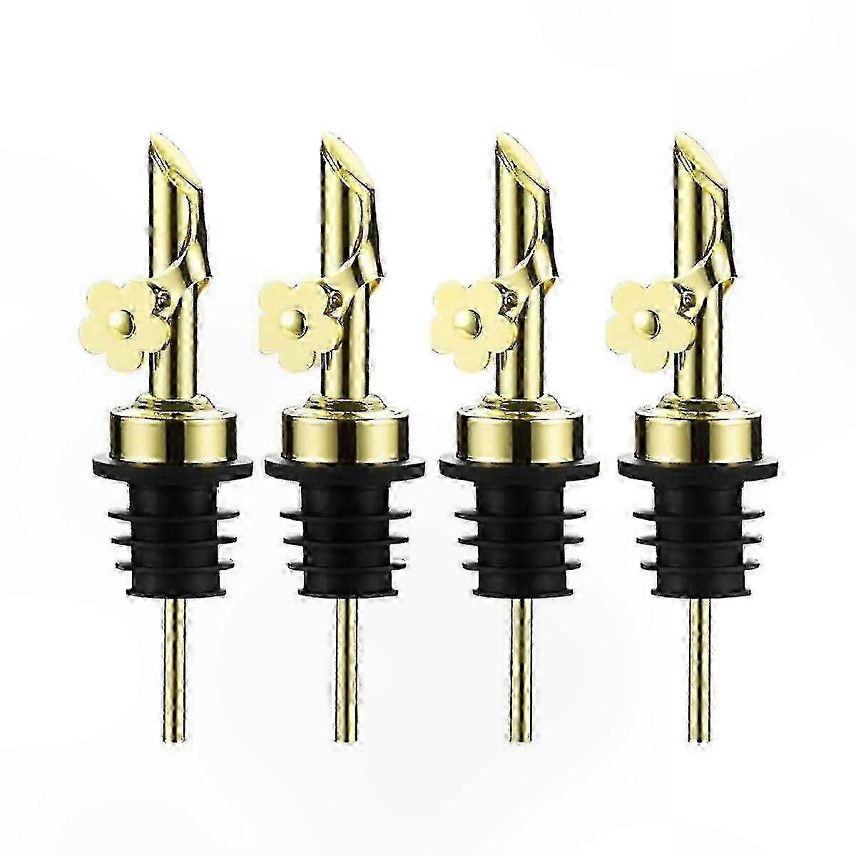 4-Pack Leak-Proof Pour Spouts for Oil Bottles, Durable Replacement Dispensers with No-Drip Functionality