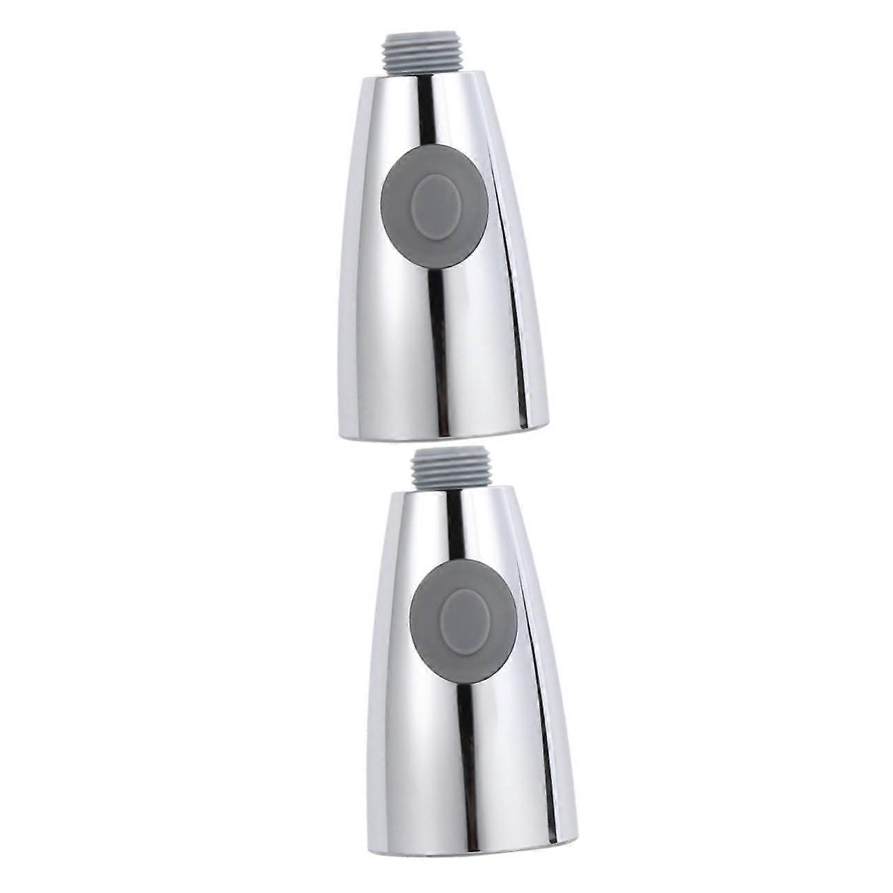 Water-Saving Pull-Out Head 2-Pack Replacement Faucet Sprayer Shower Head Silver