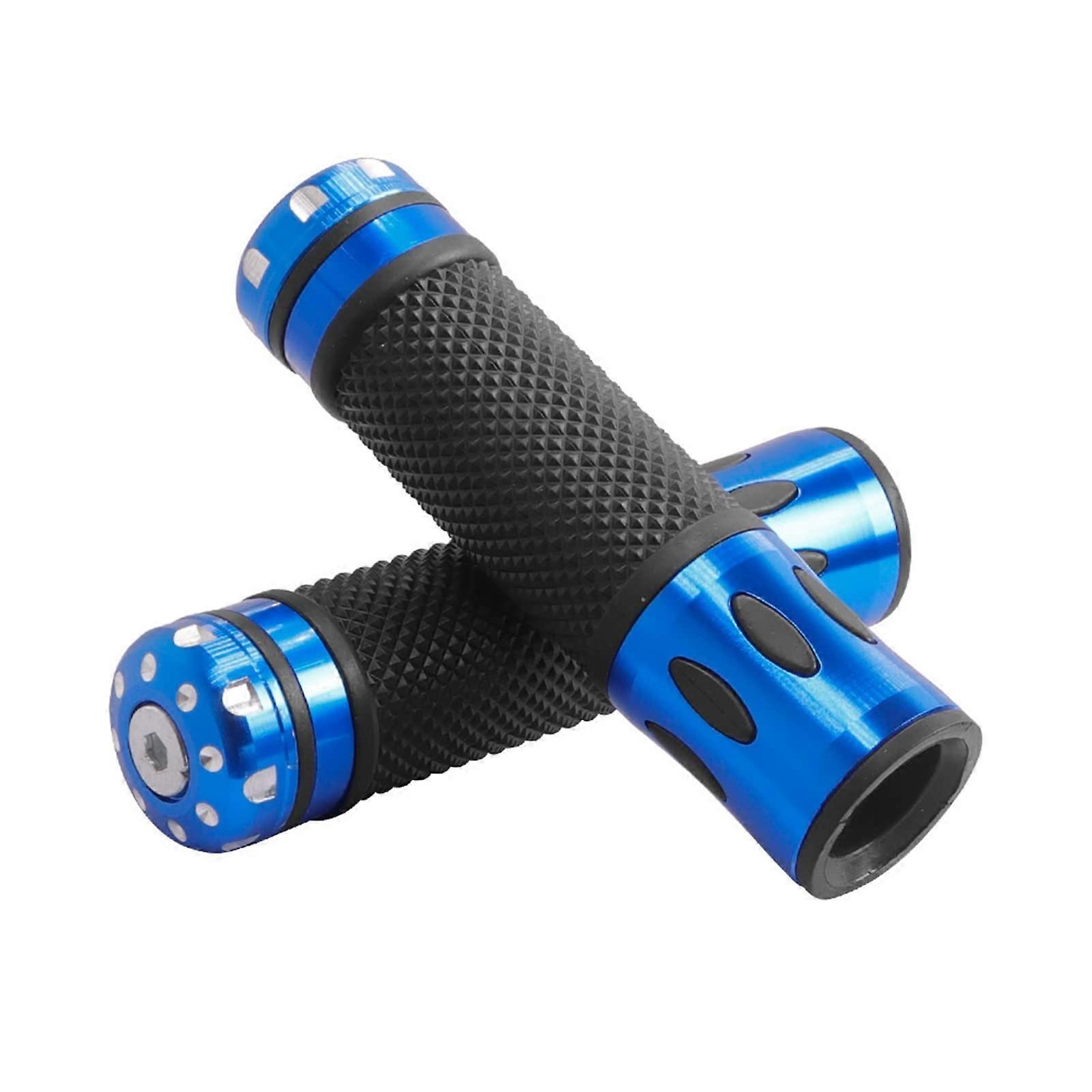 Aluminum Handlebar Cover, Soft Rubber Grip, Compatible with Xiaomi M365 1S PRO (Blue)